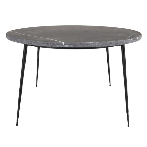 Table ronde Gaston plateau marbre noir